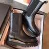 Martin Knight Boot Designer Tire Boots Luxury Half Boots Chelsea Womens Men Motorcykelstövlar Anti-Slip Platform Mid Boots Snow Winter äkta läder Ankelskor