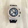 Topmerk op maat ontworpen heren vrouw luxe handset Iced Out Diamond Moissanite horloge