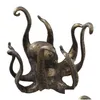 Novelty Items Octopus Mug Holder Tea Cup Large Decorative Resin Table Topper Statue Desktop Home Decoration Drop L230711 Drop Delivery Dhzqb