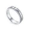 2024 vendita calda designer serie T marca anelli di nozze classici gioielli di alta qualità uomini donne coppia anello di diamanti pieno stile moderno accessori moda all'ingrosso