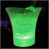 Ice Buckets And Coolers Shiny Party Light Up Bucket Champagne Wine Whiskey Beer Cooler For Event Nightclub Bar Ktv Table De Homefavor Dhc1R