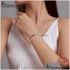 Top Sale Authentic 100% 925 Sterling Sier Snake Chain Bangle Bracelet For Women Luxury Jewelry 17-22Cm Pas902 Drop Delivery Dhgarden Otm2Z