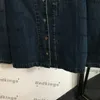 Luxe geborduurde zakjassen Vrouwelijke merkjas Jeans Bovenkleding Klassieke knoopvestjas Streetstyle spijkerjasje