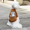 Ventes de vêtements pour chiens Code cassé Vêtements pour chiens Belle hiver Sweats à capuche chauds Vêtements pour animaux de compagnie Yorkies Teddy Chihuahua pour petits manteaux de veste de chat