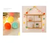 Ночные светильники Pom Kids String Fairy на батарейках с 20 светодиодными помпонами Macalon-Color Balls Lighting Decora