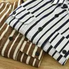 Men's Casual Shirts 2023 Autumn Polo Collar Long Sleeve Shirt Fashion Retro Loose Striped Pocket Decoration High Quality Top