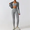 LL8347 Womens Yoga Outfit Three Pieces kostymer Vest+Pants+Jackor Stängande fitness Wear Training Running Elastic Workout Sportswear High Midist Trouser Tops