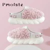 Sandaler Furry Home Slippers For Women Warm Woman's Winter Soft Indoor Platform Shoes With Fur Female House Pmoiste 231027