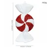 Christmas Decorations 32cm Big Christmas Red and White Clover Candy Decoration Home Decor Atmosphere Layout Painted Candy Pendant Wedding Party 231027