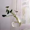 Vases Transparent Glass Angel Shape Flower Plant Hanging Vase Home Office Wedding Decor Hydroponic Container