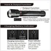 Przenośne latarnie XHP160 Mocne lampy USB Zoom Zoom Torcha IPX6 Wodoodporna lampka flash Light by 26650/18650