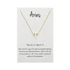 Pendentif Colliers 12 Constellation Collier Zodiac Signe Anniversaire Cadeaux Mes Carte Pour Femmes Fille Drop Livraison Bijoux Pendentifs Dhjn6