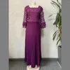 Vêtements ethniques Robes africaines pour femmes Afrique Design Bazin Dentelle Plissée en trois dimensions Fleur Glitter Dashiki Robe 2023