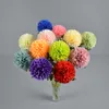 Ny ankomst konstgjord siden lök blomma Big Chrysanthemum Scallion Ball Flower Single Branch Wedding Home Party Chrismas Decoration Table Centerpieces