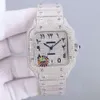 2023 Fashion hip Hop Jewelry automatic Ice Out Watch boxes cases Moissanite diamond watch For Men Women