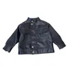 Jackets Children's Jacket Spring and Autumn Coat Korean Version Leather Handsome Kids 231027
