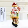 Décorations de Noël 3 pièces décoration d'arbre de noël père noël bonhomme de neige cerf pendentif poupée accrocher décorations pour la maison année de noël décor cadeaux 231027