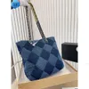 borsa firmata Borsa shopping in denim Zaino tote Designer da viaggio Donna Sling Body Borsa più costosa con catena in argento Gabrielle trapuntata