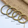 Keychains Lanyards 100Pcs/Lot 25 28 30 32 35mm Bronz Round Key Ring Llaveros Clasp Findings Key Chain Split Ring Plated Key Ring For Jewelry Making 231027