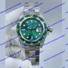 최고 제조업체 시계 116649 116610 126610 40mm 녹색 다이아몬드 베젤 그린 다이얼 사파이어 칼 .2813 2836 자동 기계 316L 남성 손목 시계 시계
