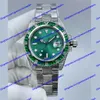 2023 novos relógios masculinos de luxo 40mm 116610 126610 116649 moldura de cerâmica 2813 movimento automático luminoso relógios esportivos masculinos relógios de pulso de aço inoxidável com mostrador verde