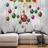 Curtain Merry Christmas Tree And Bell Window Curtains Living Room Outdoor Fabric Drapes Home Decor 231027