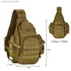 Sacos ao ar livre Tactical Sling Bag 14 "Laptop Impermeável Molle Militar Mochila de Viagem Camping Caminhadas Caça Esporte Esportes Mochila 20-35L Q231028