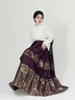 Casual JurkenWeven Afdeling Ming Gemaakt Hanfu Vier Herten Nationale Stijl Ceremonie Vliegtuigen Mouw Kort Shirt Imitatie Make-up Bloem Paardengezicht Rok Dames