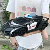 Electric RC Car 1 24 RC Electric Cop Toys z LED Light Remote Control Racing Phill Prezent dla dzieci 231027