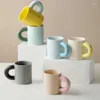 Kaffeekannen Kreative Europäische Keramiktasse Ins State University Radio Observatory Wassertasse Tee Paar Frühstück Milch