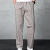 Pantaloni da uomo Primavera Autunno Salopette da lavoro in tinta unita in cotone di grandi dimensioni Abbigliamento da jogging casual Pantaloni sportivi estivi