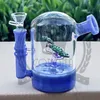 Thick Glass Hookah Bubbler with Matrix Stereo Perc Glass Water Pipe Bongs with 18mm Oil Burner Birdcage Diffusion Dab Rigs Accessory