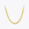 Catene ENFASHION Punk Chunky Collana girocollo in acciaio inossidabile Donna Colore oro Collane a catena a maglia semplice 2023 Gioielli P203080