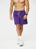 Running Shorts Men Fitness Solidny kolor Szybki suchy sport kulturystyka z kieszeniami trening