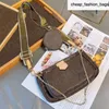 Designer Luxe crossbody Messenger Schoudertassen Mode dames handtassen 3 stuks set heren portemonnee bloem Body Multi Poch203r