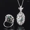 Catene S925 Collana con pendente da donna in argento ad alto tenore di carbonio di grado diamante smeraldo 8 16 Commercio all'ingrosso di gioielli