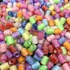 50pcs 9x6mm DIY Bracelet Accessories Children Gift Handcraft Department 11Color Round Shape Acrylic Sugar Beads Jewelry Findings Fashion JewelryBeads sugar