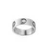 Designer-Ring aus Silber, Liebesring für Herren und Damen, Titanstahl, Roségold, Schmuck, Paare, Verlobungsring, Geschenk, Party, Hochzeit, Weihnachten, Schmuck, Geschenk, Größe 5–11, Breite 4–6 mm