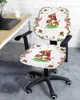 Chair Covers Flower Butterfly Mushroom Elastic Armchair Computer Cover Stretch Removable Office Slipcover Split Seat