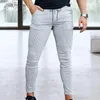 Pantalons pour hommes Hommes Cargo Pantalon Rayé Imprimé Mince Jambe Droite Pantalon Mode Pantalon De Survêtement Occasionnel Streetwear Homme D'affaires Formel Crayon Pantalon