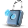 Serrure à clé Serrures de porte grises Cadenas intelligent Télécommande électronique Empreinte digitale étanche avec clé Drop Livraison Surveillance de sécurité Otlop