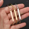 Bangle Fnixtar 10pcs Stainless Steel Open Wire Openable Woman Female Minimalist Gift DIY Jewelry Accessories