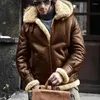 Jaquetas masculinas homens outono inverno engrossar roupas quentes soltas pele sintética com capuz outwear hip hop casaco masculino adolescente jaqueta casual S-5XL