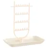 Smyckespåsar arrangör Standhalsband Nyckel Fob Holder Löstagbar armband ABS -armband Earring Display Stands