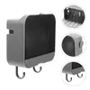 Bath Accessory Set Kitchen Storage Soap Case Wall Mount Holder Bathroom Dish With Lid And Hook