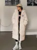 女性用トレンチコート2023女性用ファッションフード付きミディアムコットンパッド付きコート女性ジッパーアウトウェア用