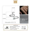 Real 925 Серебряные кольца стерлингов для женщин Свадебные украшения 26 ПИСЬМО ЧИСЯ CZ CREND FINE JEWELARY DA3121