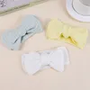 Acessórios de cabelo outono bebê menina bandana macia de malha bowknot turbante elástico para crianças faixa confortável