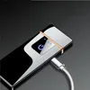 USB-зажигалка, перезаряжаемые электронные зажигалки, светодиодный экран, плазменный дисплей, громовые гаджеты, портативные для путешествий, лучшее качество