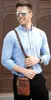 Waist Bags Genuine Leather Men's Small Crossbody Bag Retro Casual Belt Multifunctional Three Layers Shoulder Messenger 231027